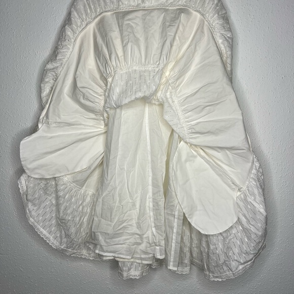 White Tiered Ruffled Mini Sundress - Picture 4 of 5